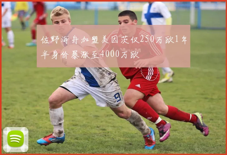 佐野海舟加盟美因茨仅250万欧1年半身价暴涨至4000万欧